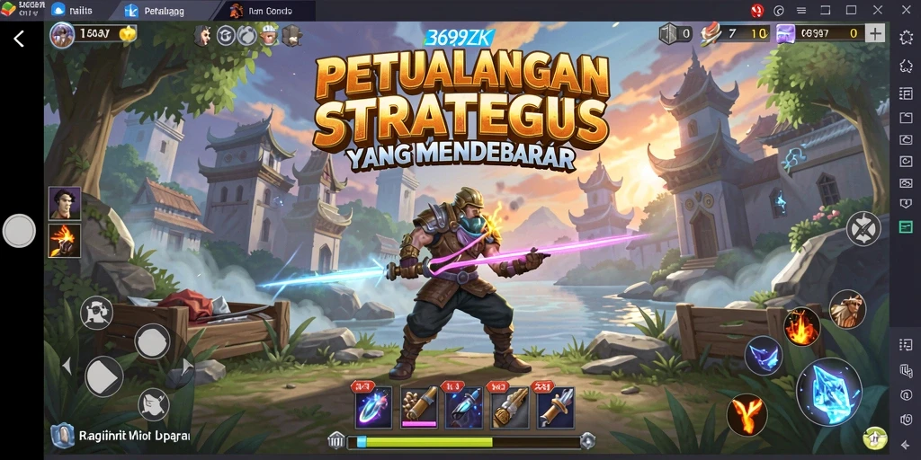 Screenshot dari gameplay mendebarkan di 369ZK.