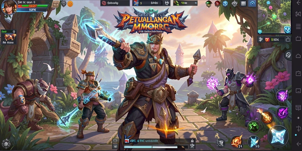 Gameplay seru dalam dunia MMORPG yang menakjubkan.