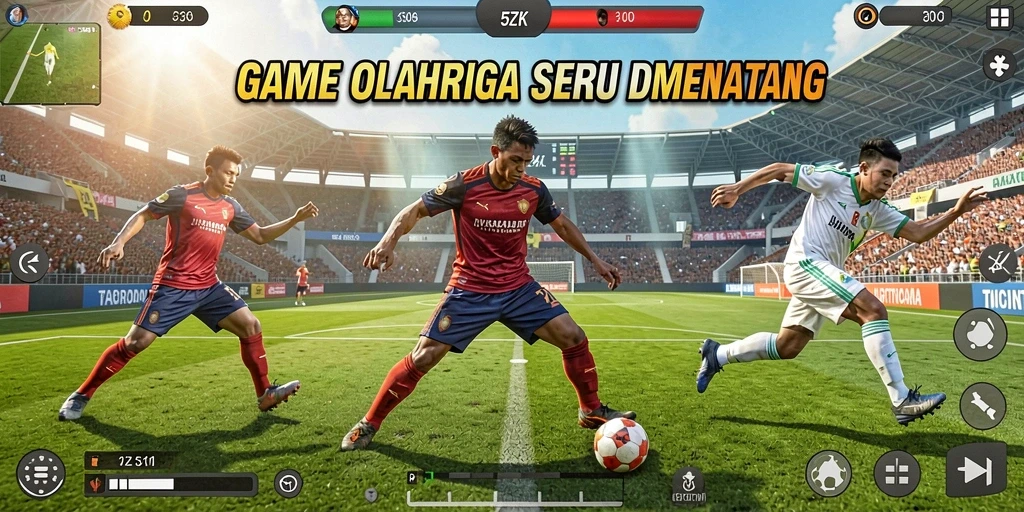 Gameplay menarik dari 5ZK dengan aksi olahraga seru.