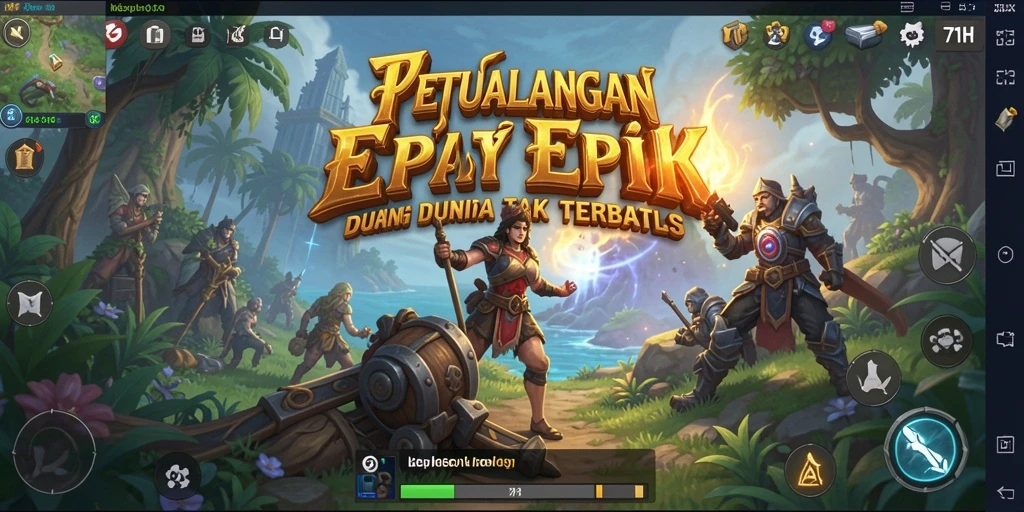 Screenshot 71H menampilkan gameplay seru dalam dunia petualangan.