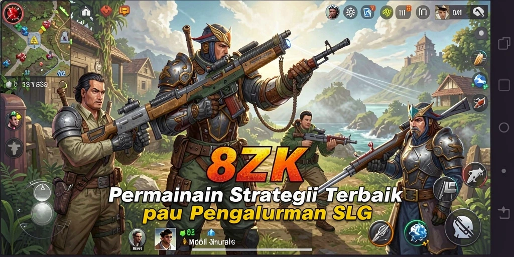 Tampilan seru dari gameplay SLG 8ZK yang mengasyikkan.