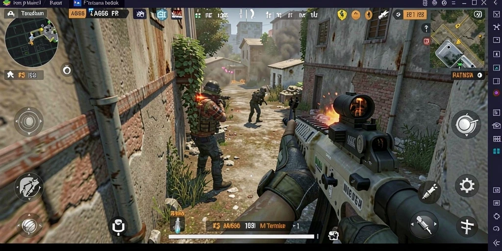 Gameplay seru AA666 dengan aksi tembak-menembak intens.