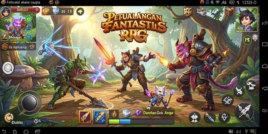 Tampilan menarik dari gameplay seru BARU01 yang penuh aksi.