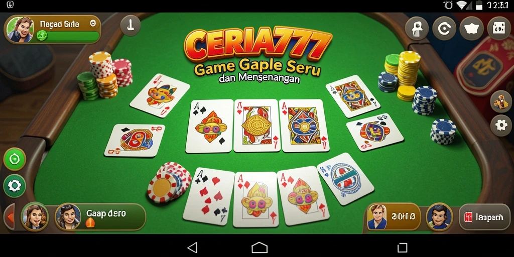 Tangkapan layar CERIA777 memperlihatkan keseruan bermain Gaple.