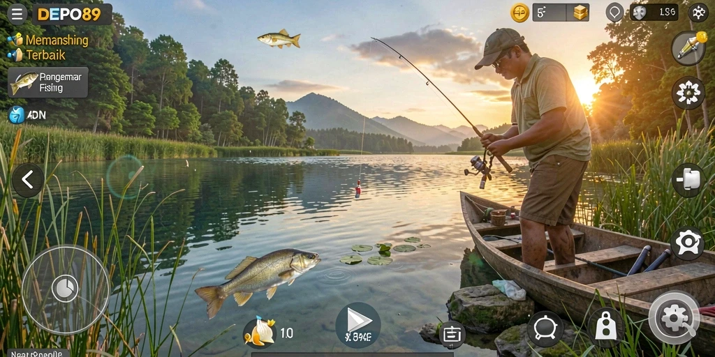 Tampilan gameplay memancing DEPO89 yang menakjubkan dan mengasyikkan.