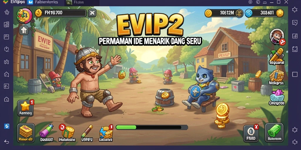 Tampilan gameplay <strong>EVIP2</strong> yang menarik dan santai untuk dimainkan.