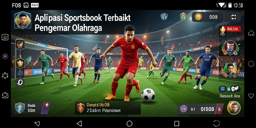 Tampilan gameplay F08 yang mengasyikkan dalam taruhan olahraga.