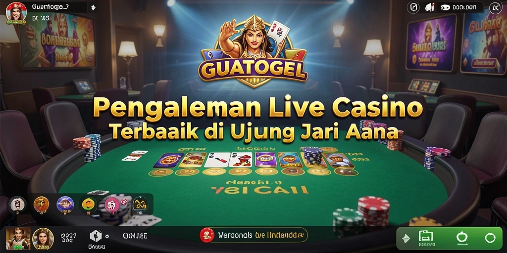 Tampilan menarik permainan Live Casino di GUATOGEL.