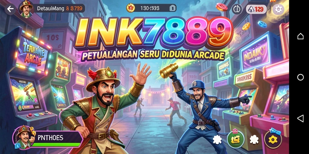 Tampilan gameplay seru dan penuh warna dari INK789.