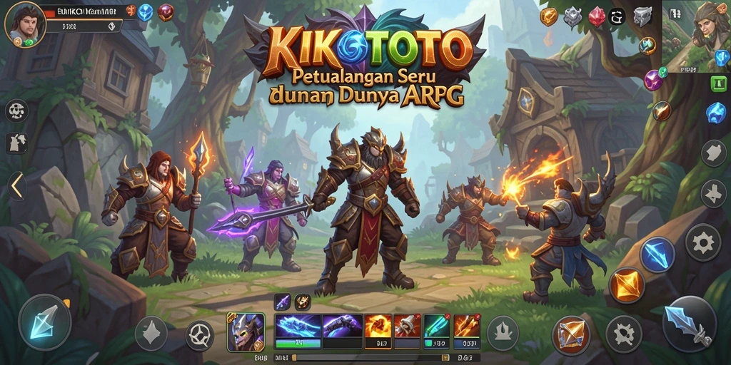 Gameplay seru dengan pertarungan melawan monster dalam KIKOTOTO.