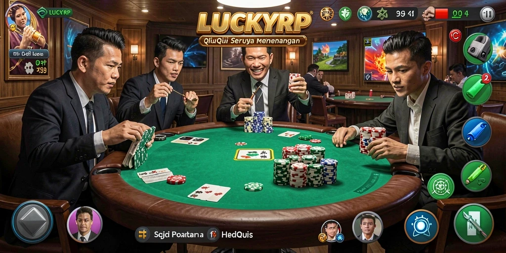 Tampilan gameplay QiuQiu yang menarik dan interaktif.