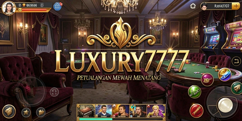 Tampilan gameplay epik dalam LUXURY777 menunjukkan petualangan yang seru.