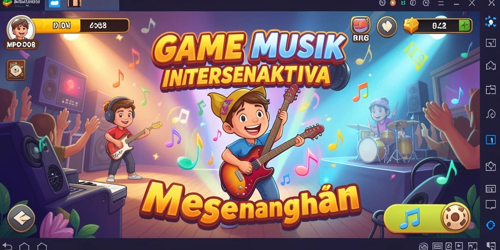 Tampilan gameplay MPO08 yang penuh warna dan interaktif.