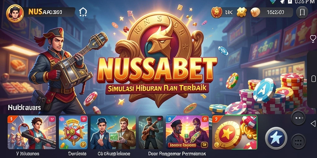 Tampilan gameplay NUSABET yang realistis dan interaktif.