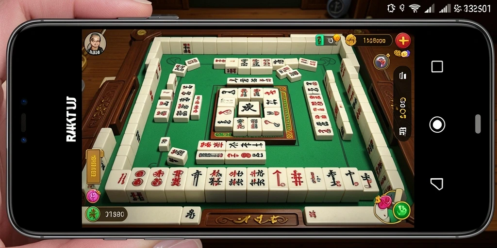 Tampilan gameplay Mahjong di RAKYATJP yang menarik dan mengasyikkan.