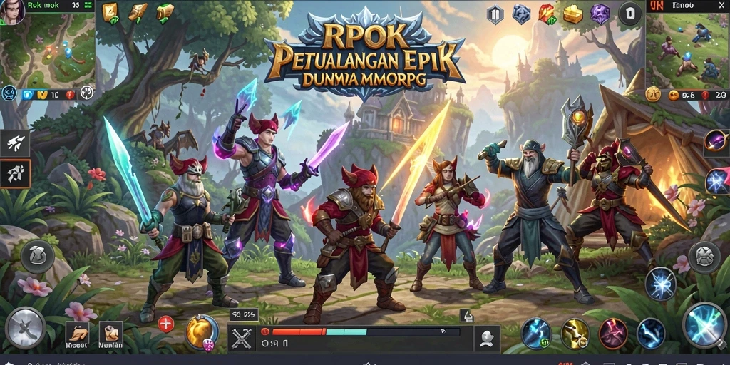 Tampilan gameplay RPOK yang mengasyikkan dalam dunia MMORPG.