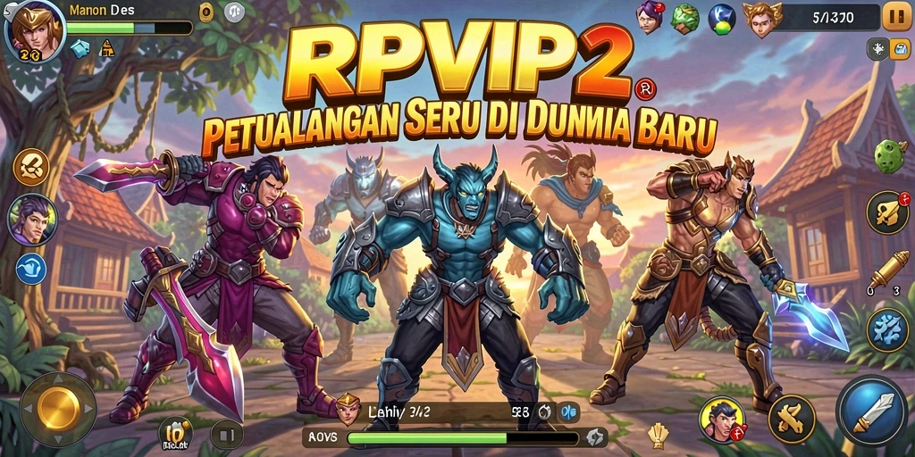 Screenshot gameplay menampilkan petualangan seru di RPVIP2.