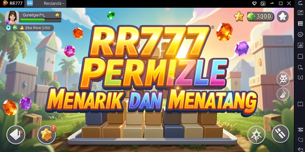 Screenshot utama RR777 menampilkan berbagai tantangan puzzle yang menarik dan seru.