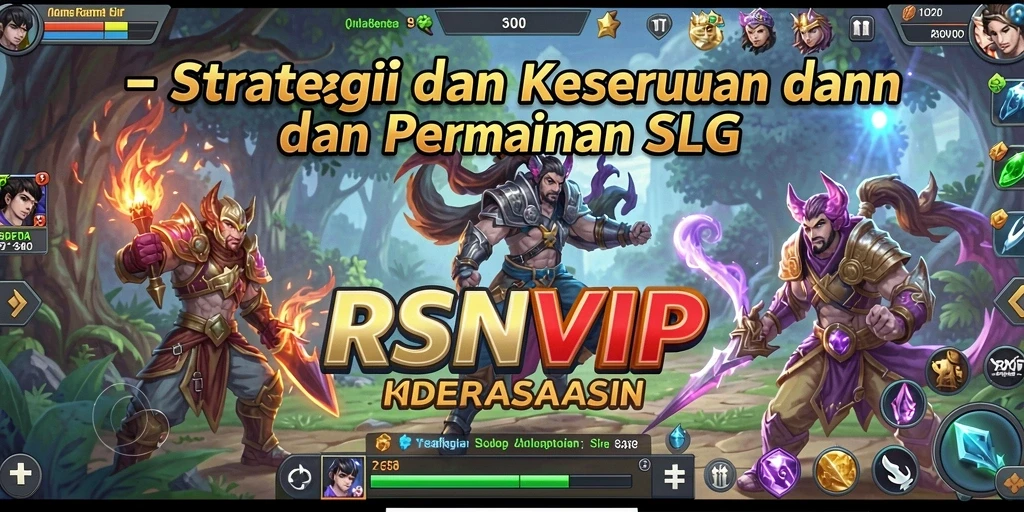 Tangkapan layar gameplay RSNVIP yang menampilkan strategi SLG yang mendebarkan.