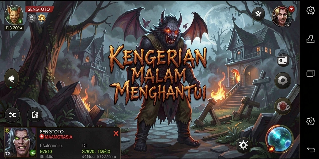 Tangkapan layar yang menunjukkan ketegangan dalam gameplay Horror.