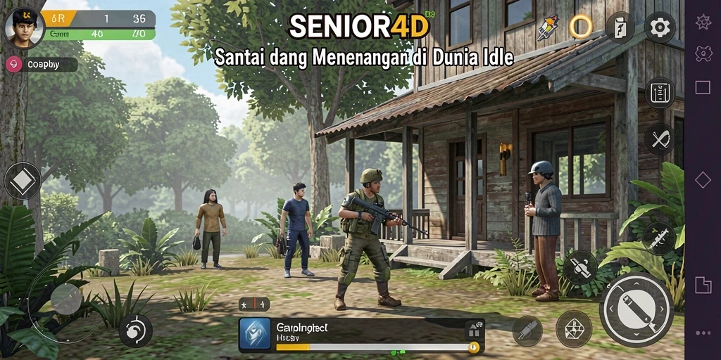 Tampilan gameplay <strong>SENIOR4D</strong> dengan pengelolaan objek yang menarik.