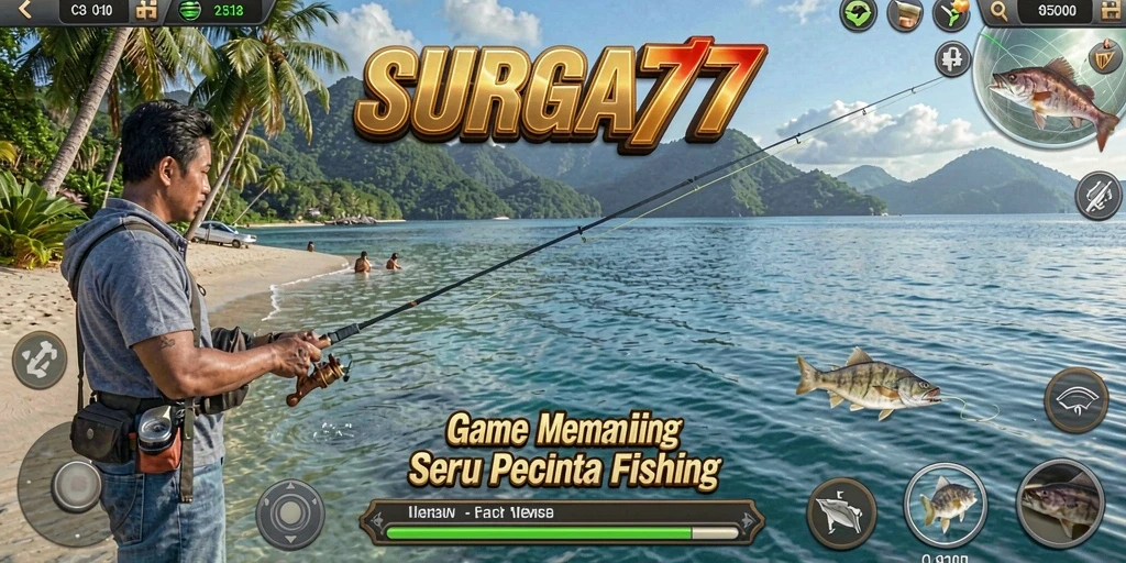Tangkapan ikan yang megah dalam gameplay SURGA77.