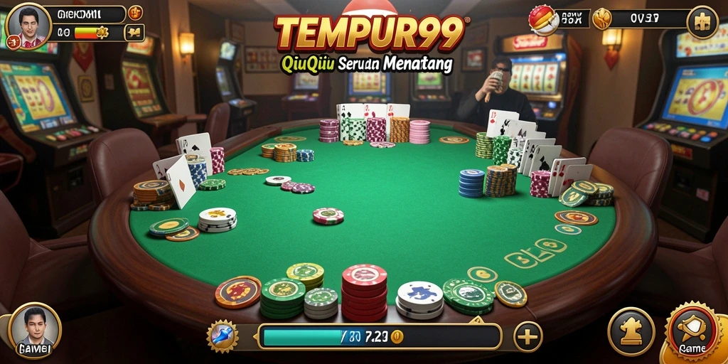 Gameplay seru TEMPUR99 dengan aksi kartu QiuQiu.