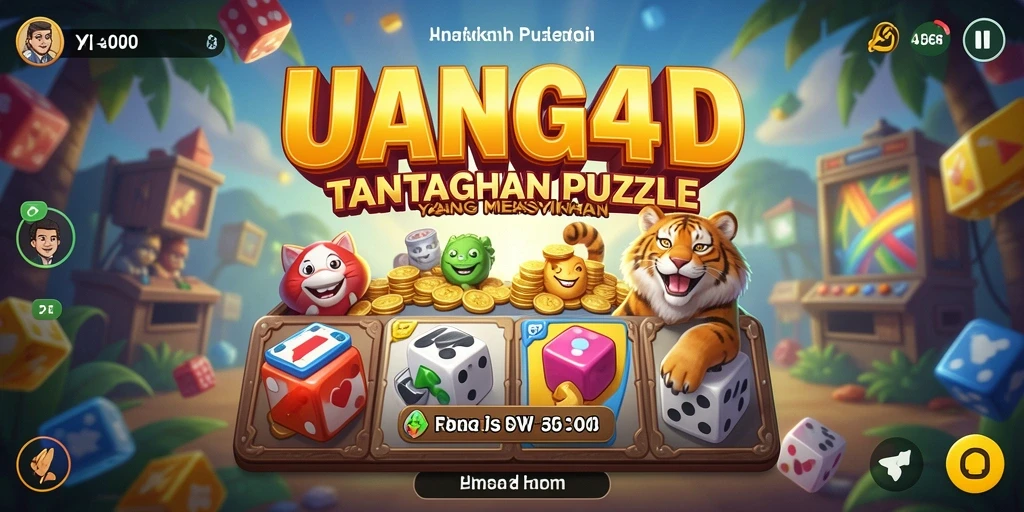 Tampilan gameplay UANG4D dengan tantangan puzzle yang menarik.