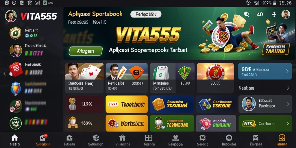 Tampilan gameplay VITA555 yang menegangkan saat taruhan olahraga berlangsung.
